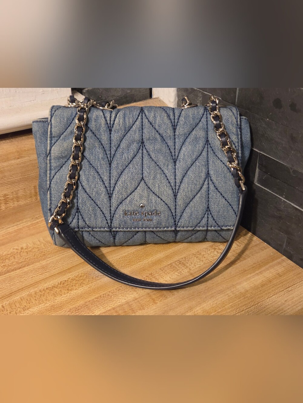 Kate Spade EUC Denim Crossbody/Shoulder Bag